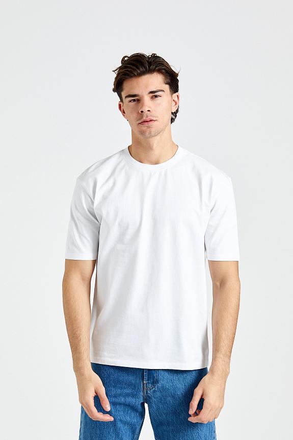 Drakes Hiking Tee Solid White-2